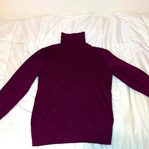 Purple turtleneck